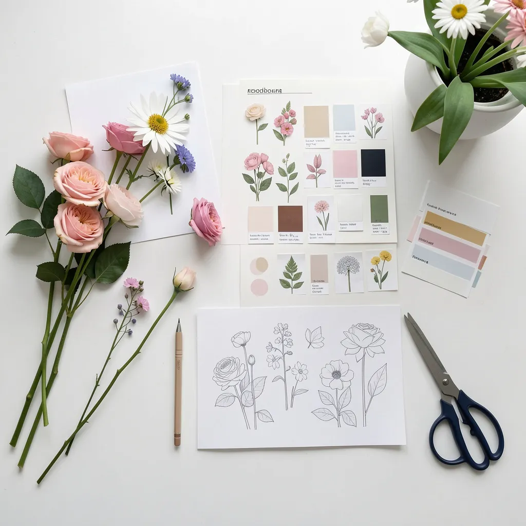 Modern floral design process